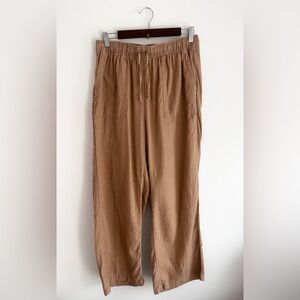 Lucky Brand Women's Tan Linen Pants